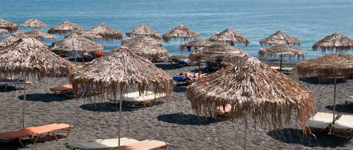 Alojamientos en las Playas de Santorini
