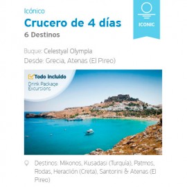 Crucero Celestyal 4 noches Icónico desde Atenas, Residentes Latinoamérica
