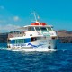 Crucero en barco con fondo de cristal visitando Nea Kameni, Palea Kameni, Thirassia y viisita de Oia desde el mar.