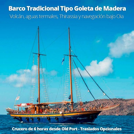 Barco Goleta de madera tradicional Tour Caldera 6h