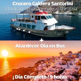 Excursión Crucero Caldera de Santorini con Puesta de Sol en Oia