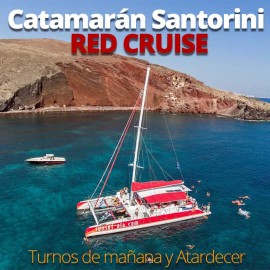 RED CRUISE Catamarán Santorini 5h Tours Mañana y Atardecer