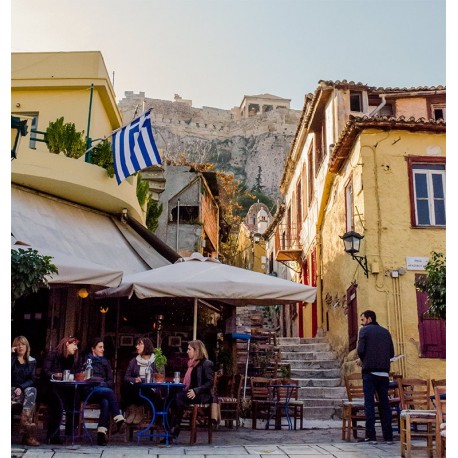 Paseo por Atenas al atardecer
