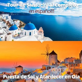Tour Guiado Santorini en español + Puesta de Sol Oia