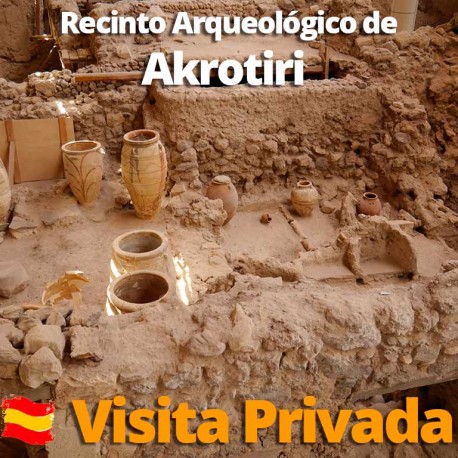 Visita PRIVADA de Akrotiri en Santorini en español