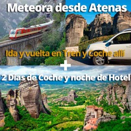 02DIAS Meteora en Tren 1 noche y 2 días Coche alquiler a tu aire