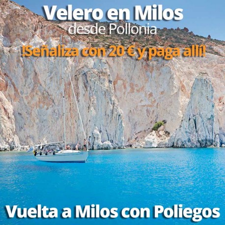 Excursión en Velero por Milos (Kleftiko y Poliegos) Costa Este