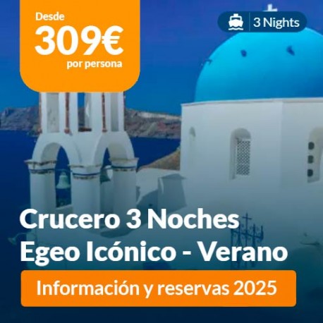 Crucero Celestyal Egeo Icónico 3 noches 2025