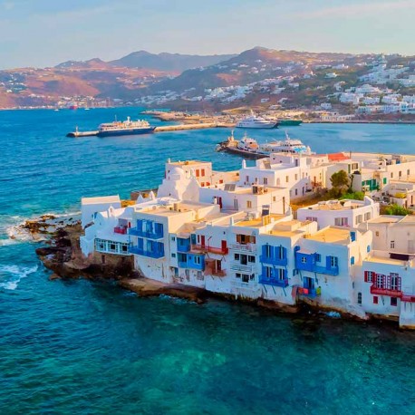 Tour en Privado por Mykonos en Español y visita a la Playa