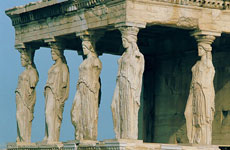 Las Cariatides de la Acrópolis de Atenas