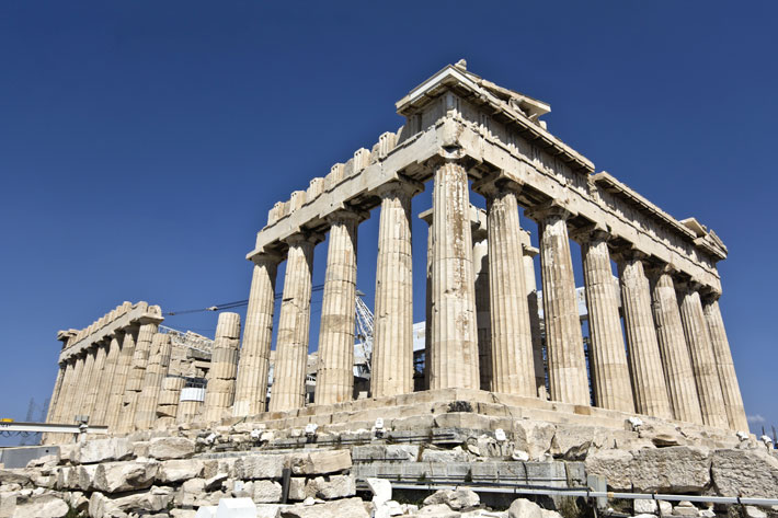 El Partenón de la Acrópolis de Atenas