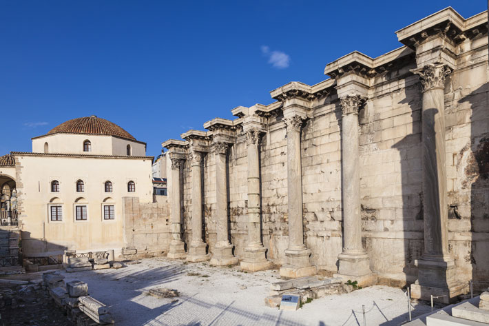 Biblioteca de Adriano, Ágora romana, Atenas