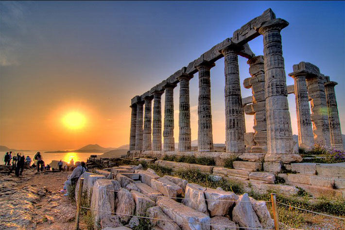 Cabo Sounion, Templo de Poseidón