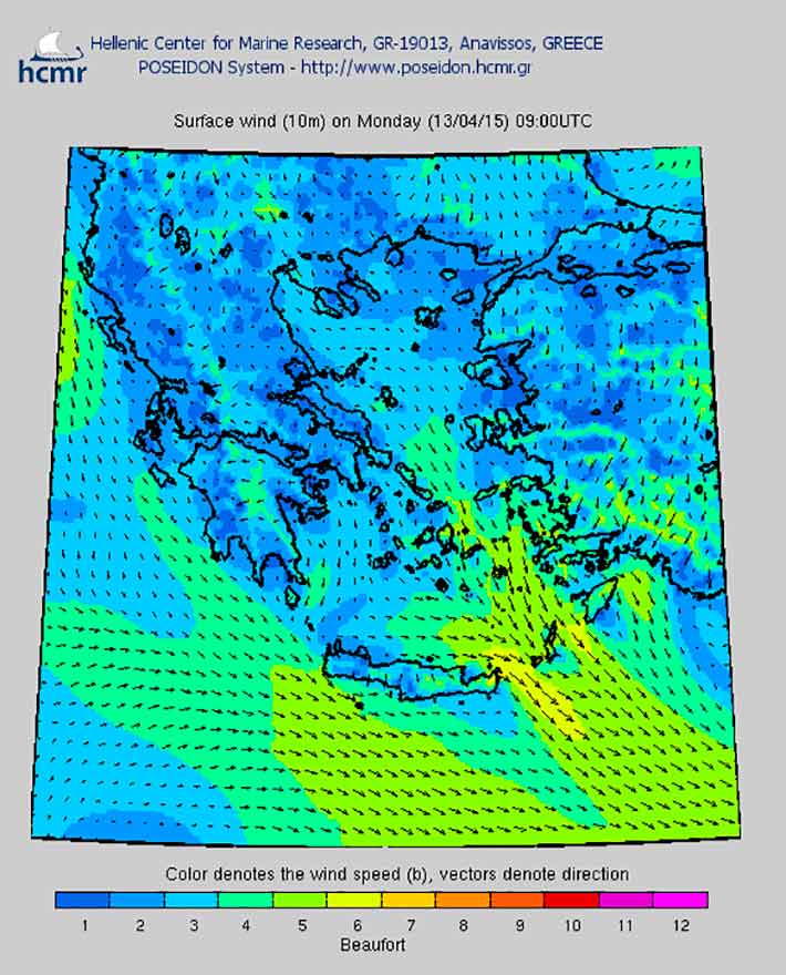 Meteorología náutica en Grecia