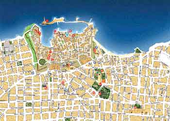 Mapa de Chania