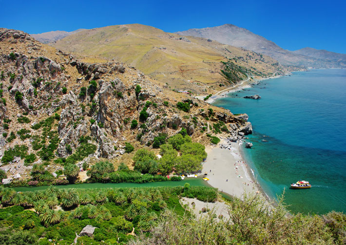 Playa de Preveli, Creta