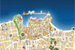 Mapa Plano Ciuda de Chania, Creta