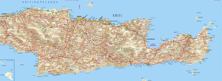 Mapa de Creta (Este)