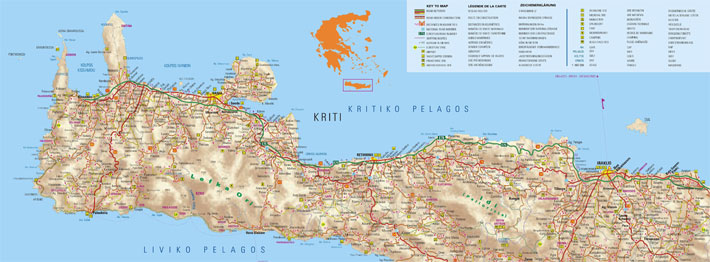 Mapa de Creta (Oeste)