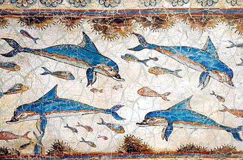 Fresco de los Delfines, Knossos Creta