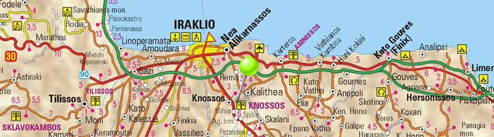 Mapa de Knossos, Creta