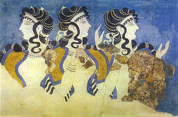 Frescos del Palacio de Knossos, Creta