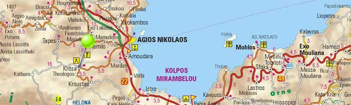 Mapa de Kritsa, Creta