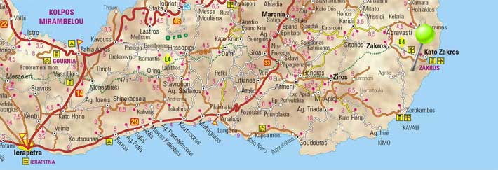 Mapa de Zakros, Creta