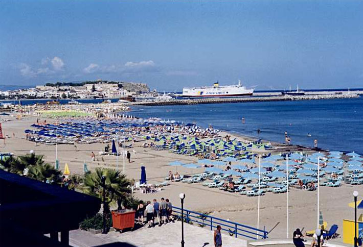 Playas de la ciudad de Rethymnon, Creta