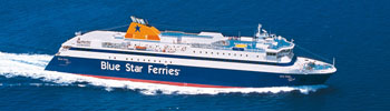 Barco Ferry Blue Star Paros en Grecia Barco Ferry Blue Star Paros en Grecia