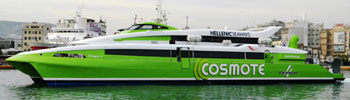 Barco Ferry FlyingCat 4 de Hellenic Seaways en Grecia Barco Ferry FlyingCat 4 de Hellenic Seaways en Grecia