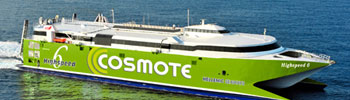 Ferry High Speed 6 de Hellenic Seaways en Grecia Barco Ferry High Speed 6 de Hellenic Seaways en Grecia