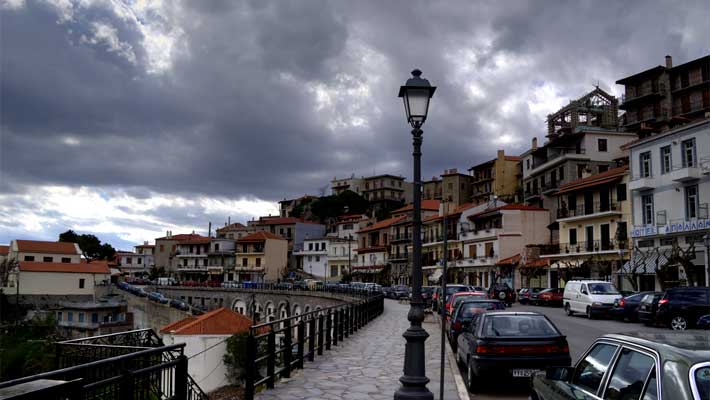 Arachova, en el Peloponeso de la Grecia Continental