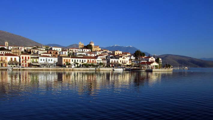 Galaxidi, en el Peloponeso de la Grecia Continental