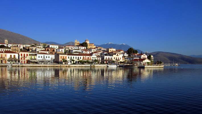 Galaxidi, en el Peloponeso de la Grecia Continental