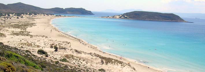 Isla Elafonisos, en el Peloponeso de la Grecia Continental