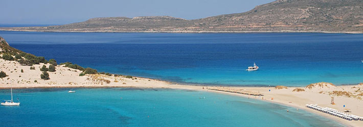 Isla Elafonisos, en el Peloponeso de la Grecia Continental