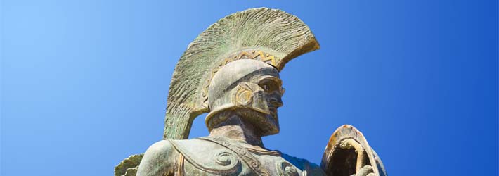 Esparta, en el Peloponeso de la Grecia Continental