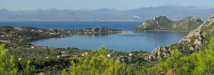 Loutraki, en el Peloponeso de la Grecia Continental