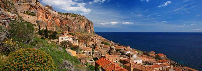 Monemvasia, en el Peloponeso de la Grecia Continental