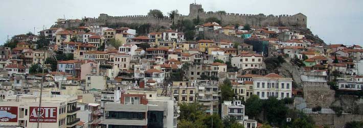 Kavala, en la region de Macedonia de la Grecia Continental