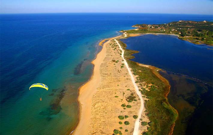 Playa de Chalikounas, Corfu, Grecia, Islas Griegas