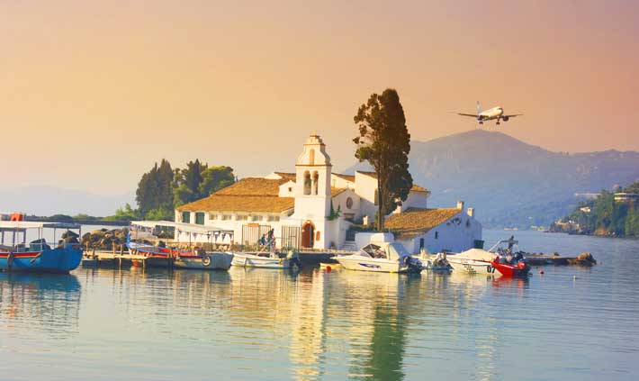 Isla Pontikonisi en Corfu