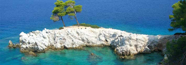 La isla de Skiathos, Islas Espóradas, Grecia, Islas Griegas