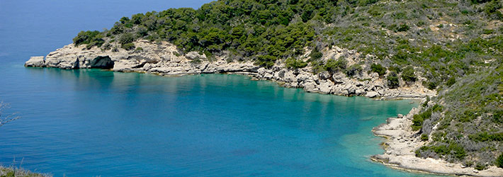 Las playas de Spetses, Islas del Sarónico, Grecia, Islas Griegas