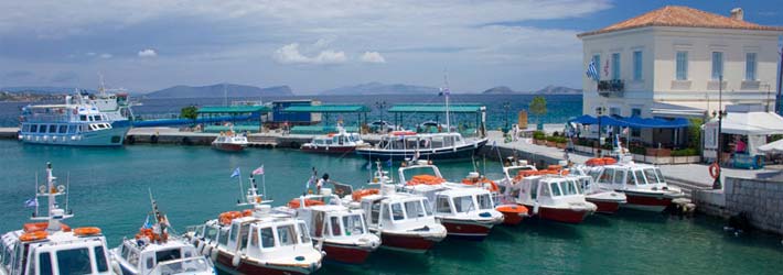 La isla de Spetses, Islas del Sarónico, Grecia, Islas Griegas