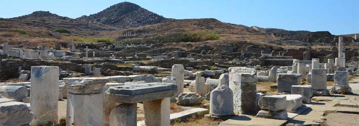 La isla de Delos, Islas Cícladas, Grecia, Islas Griegas