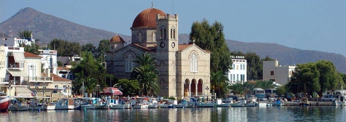 La isla de Egina, Islas del Sarónico, Grecia, Islas Griegas