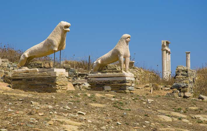 La isla de Delos, Mykonos