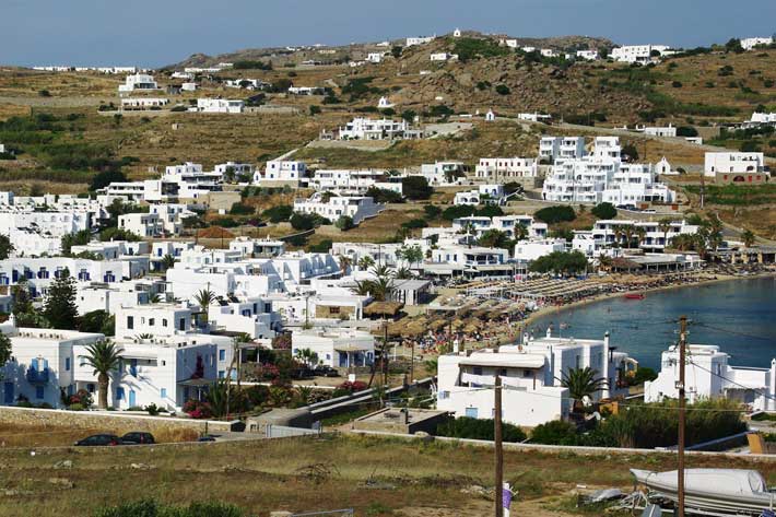 Playas de Mykonos: Playa de Ornos Beach